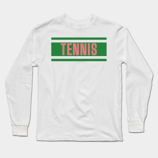 Retro Tennis Design | Old Money Vintage Classy Long Sleeve T-Shirt